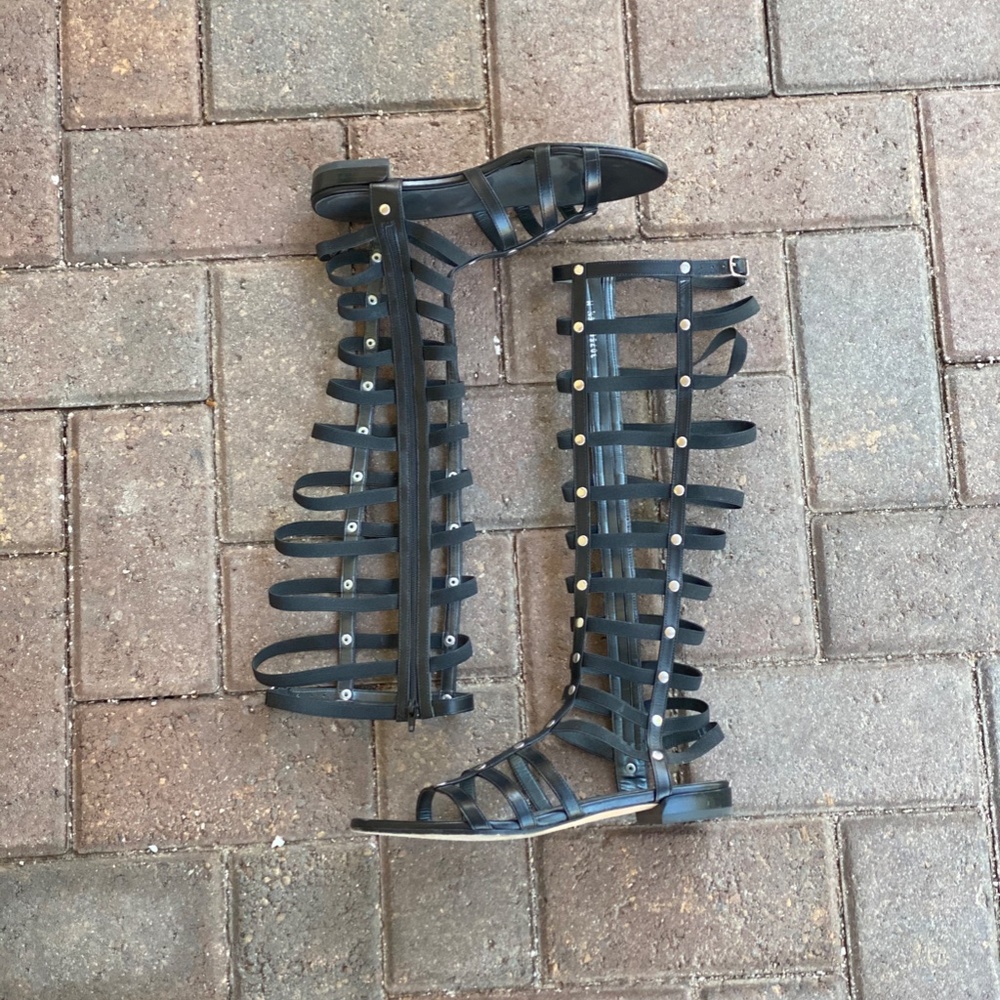 Stuart Weitzman Iconic Tall Gladiator Sandals - Picture 7 of 8